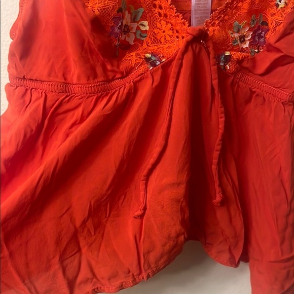 Savage X Fenty Orange Embellished Crop Camisole - Picture 6 of 9